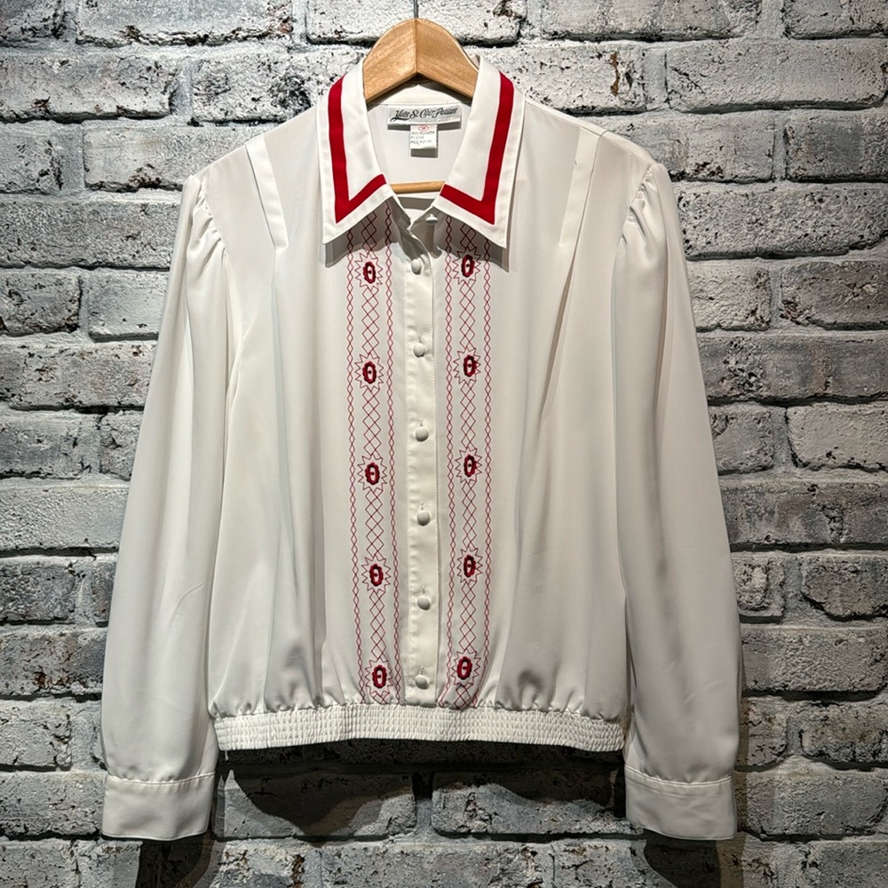 VTG Yves St Clair Embroidered Blouse